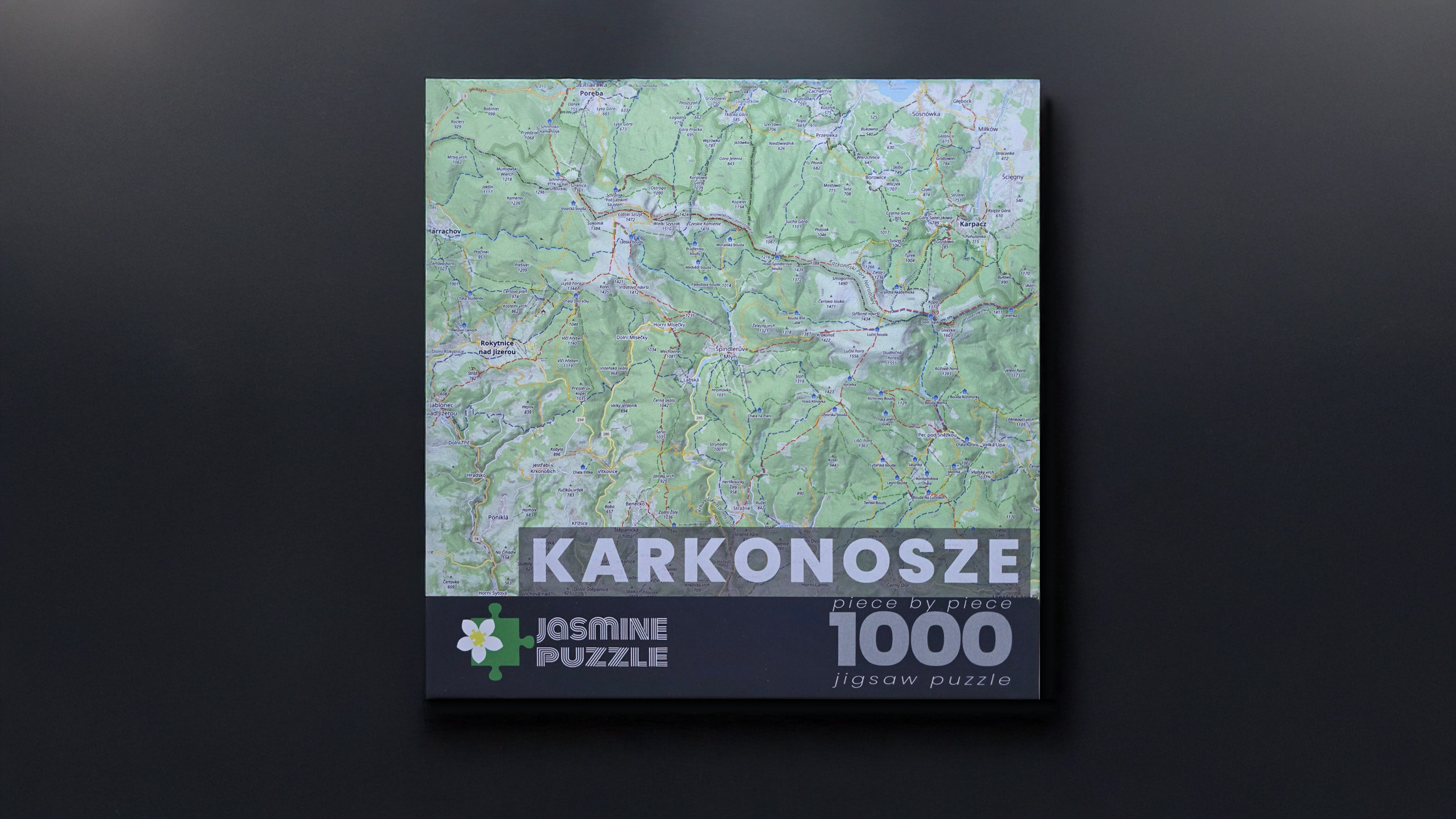 Puzzle dla turystów - Mapa Karkonoszy 1000 elementów